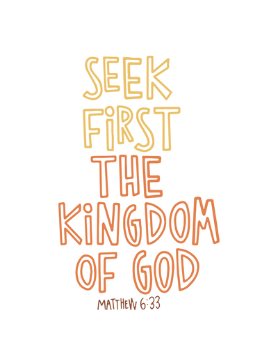 Free Matthew 6:33 Bible Study