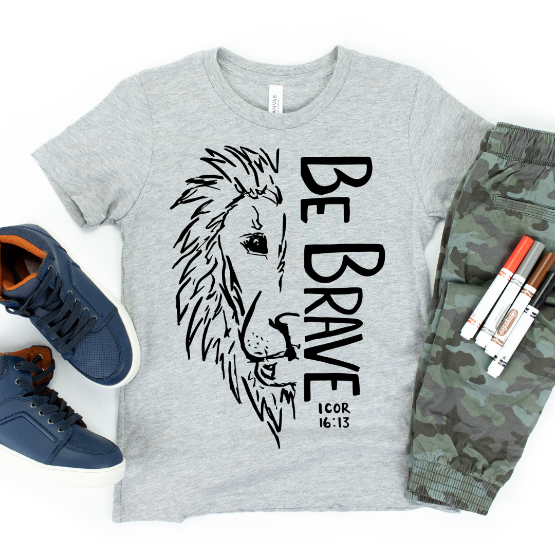 Be Brave Lion T shirt