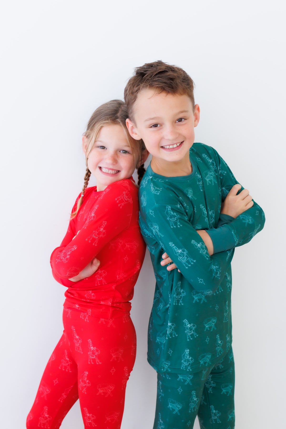 Red 4591 Bamboo Cotton Christmas Pajamas – His Kids Company