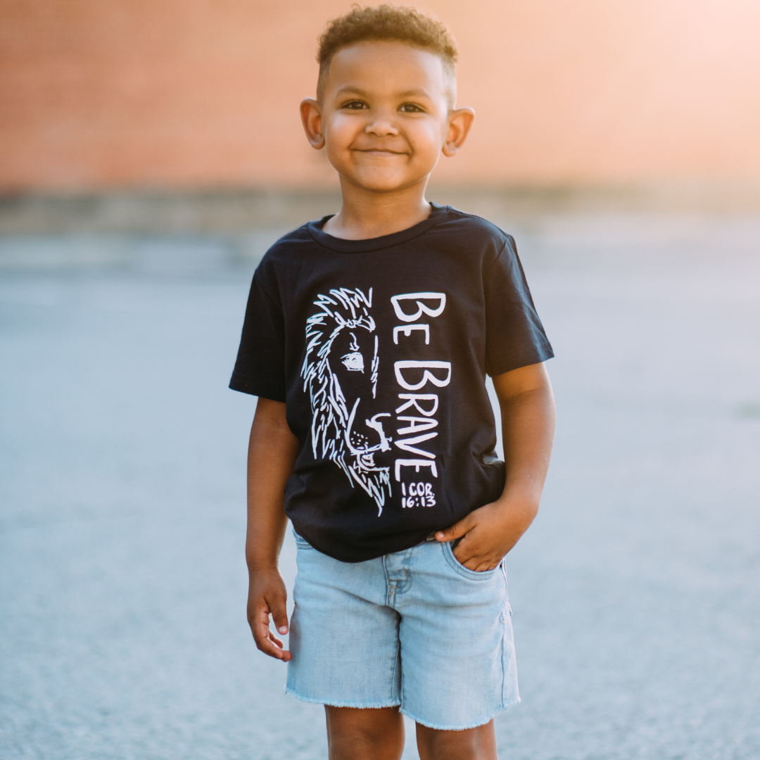 Be Brave Lion T-shirt – His Kids Company