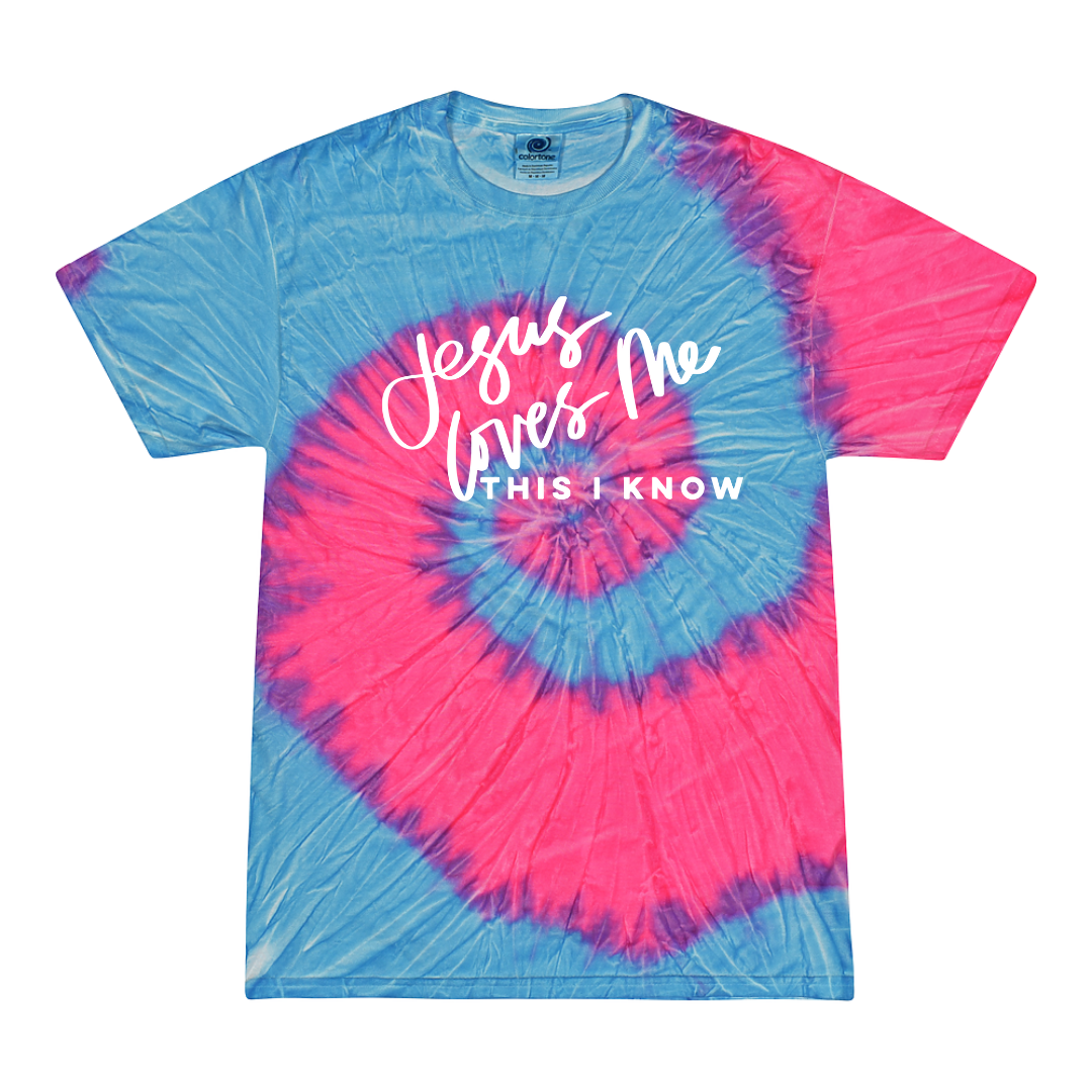 Jesus Loves Me Tie Dye T-shirt – His Kids Company
