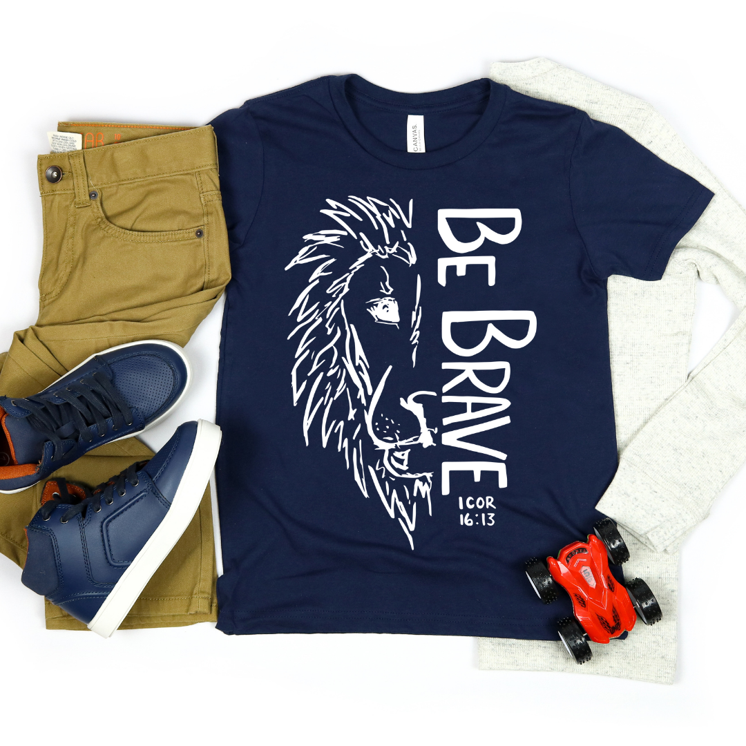 Be Brave Lion T-shirt – His Kids Company