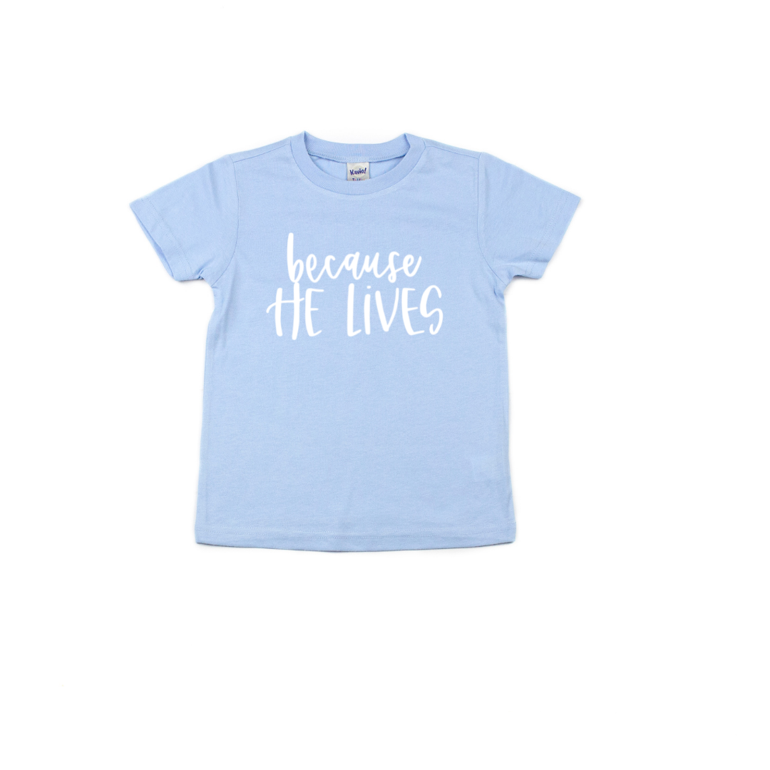 Because He Lives t-shirt – His Kids Company